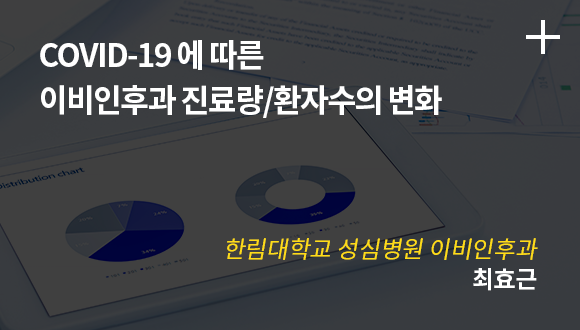 COVID-19에 따른 이비인후과 진료량/환자수의 변화 / 한림대학교 성심병원 이비인후과 최효근