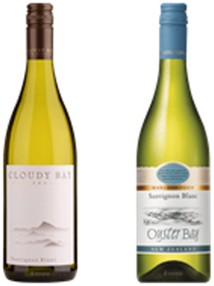 뉴질랜드산 Cloudy Bay Sauvignon blanc, Oyster Bay Sauvignon Blanc