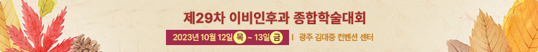 제29차 이비인후과 종합학술대회